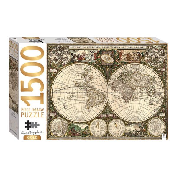 Vintage: World Map -Παζλ 1500pcs- Hinkler