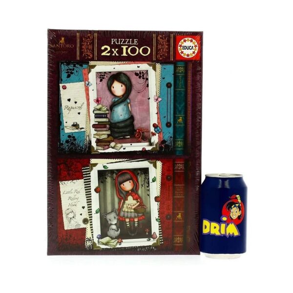 REMOUNDO EDUCA ΠΑΖΛ 2X100 ΤΕΜ GORJUSS RAPUNZEL & LITTLE RED RIDING HOOD