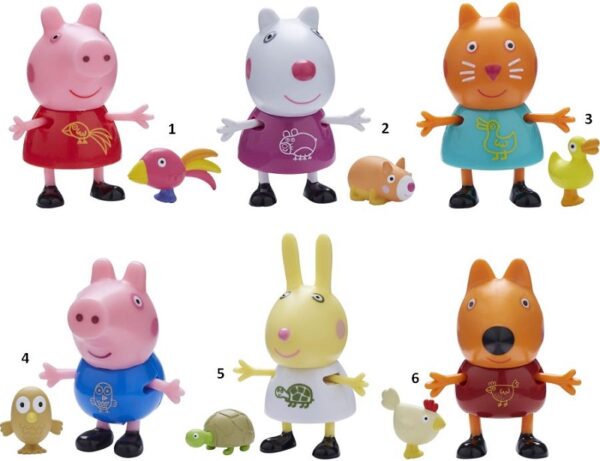 Peppa Pig Φιλαράκια & Ζωάκια-6 Σχέδια (PPC44000)