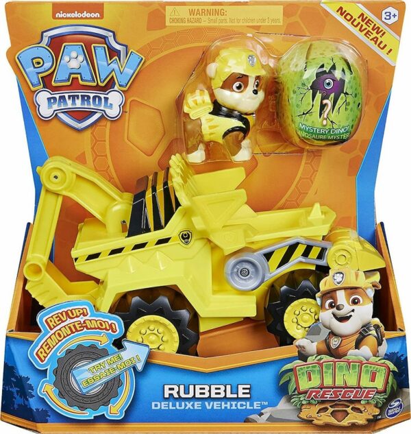 Spin Master Paw Patrol Dino Rescue: Rubble Deluxe Vehicle (20124742)