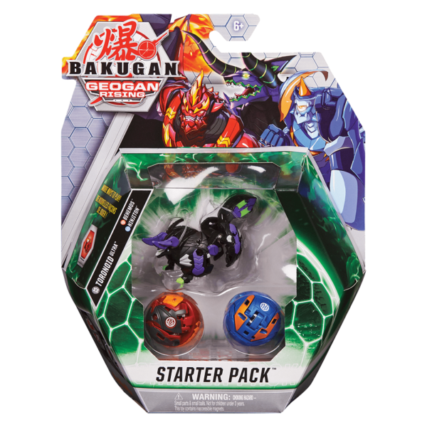 Spin Master Bakugan Geogan Rising: Toronoid Ultra, Behemos Ninjiton Starter Pack (20135562)