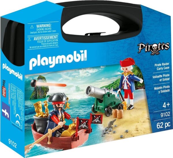 Playmobil Pirates Βαλιτσάκι Λιμενοφύλακας με Κανόνι και Πειρατής σε για 4+ ετών