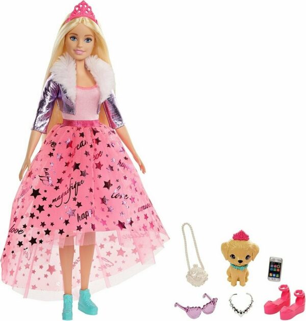 Κούκλα Barbie Μοντέρνα Πριγκίπισσα με Κουτάβι για 3+ Ετών