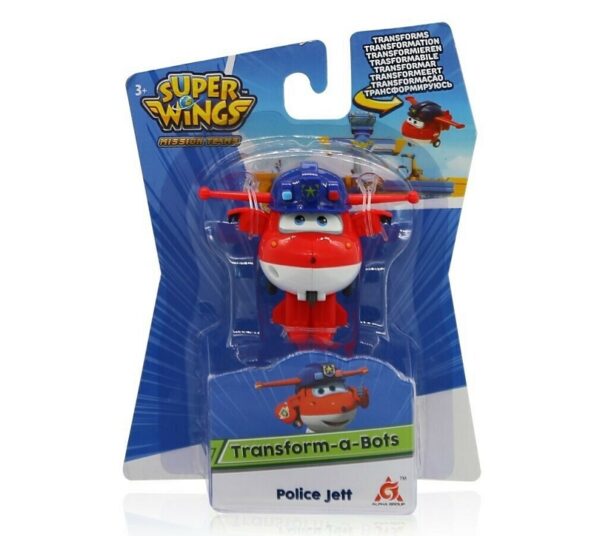 Just Toys Super Wings SuperCharge Τransform - a - Bot Police Jett