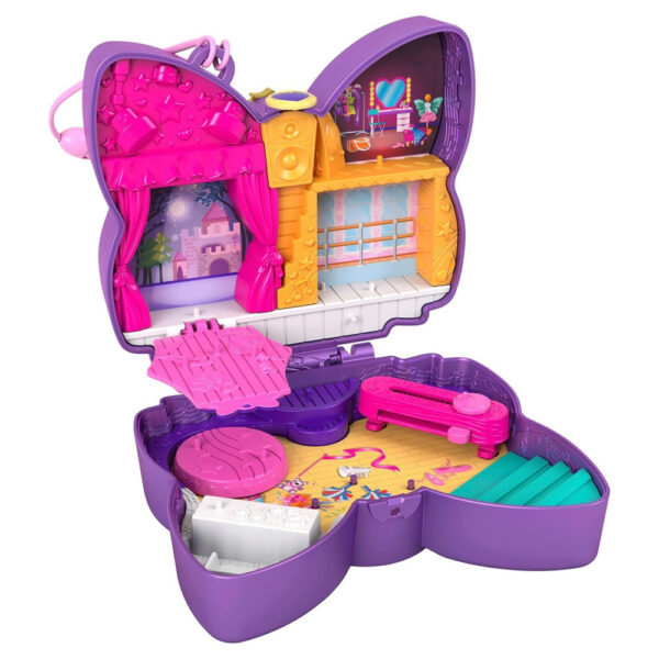 Mattel Polly Pocket Ο Κόσμος Της Polly Σετάκια – Sparkle Stage Bow (FRY35 / HCG17)