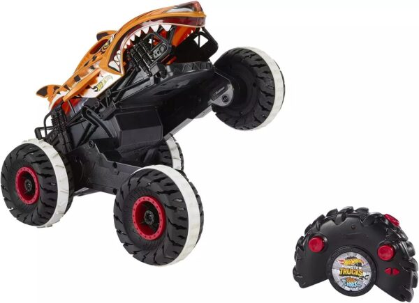 Mattel Hot Wheels MT Tiger Shark Τηλεκατευθυνόμενο Αυτοκίνητο Monster Truck 1:15