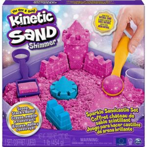 Spin Master Παιχνίδι Κατασκευών με Άμμο Kinetic Sand Sparkle Sandcastle Set Pink για Παιδιά 3+ Ετών