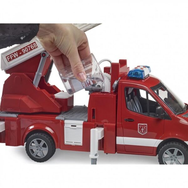 Bruder Πυροσβεστικό Όχημα Mercedes Benz Sprinter με Σκάλα, Μάνικα και Σειρήνα (BR002673)