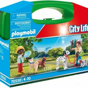 Playmobil City Life Βαλιτσάκι Βόλτα με Σκυλάκια για 4-10 ετών