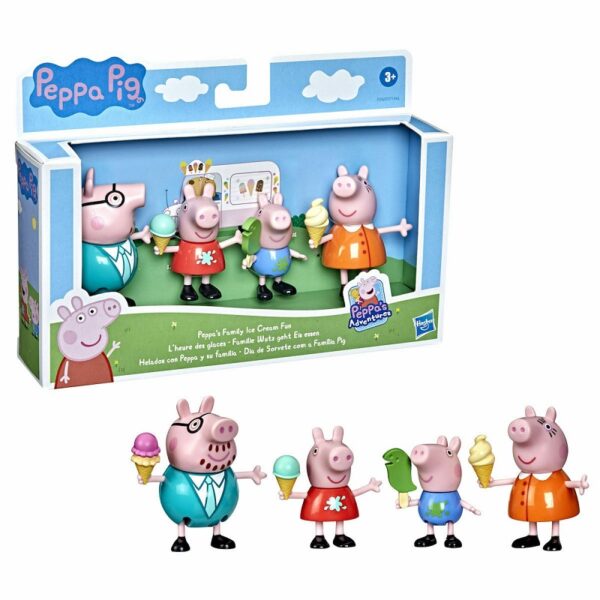 Hasbro Παιχνίδι Μινιατούρα Peppa Pig Family Ice Cream Fun για 3+ Ετών