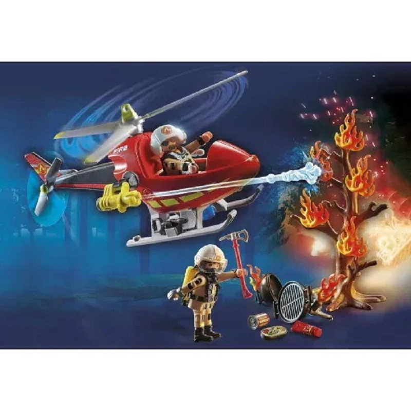 Playmobil City Action Ελικόπτερο Πυροσβεστικής για 4-10 ετών