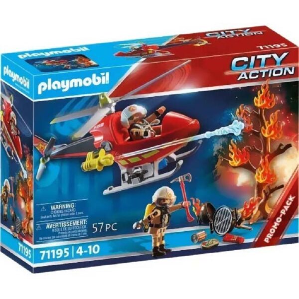 Playmobil City Action Ελικόπτερο Πυροσβεστικής για 4-10 ετών