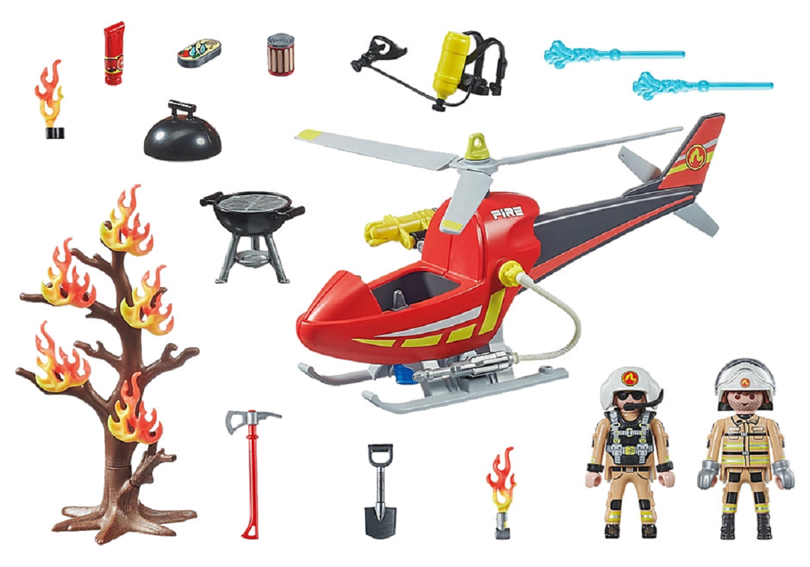 Playmobil City Action Ελικόπτερο Πυροσβεστικής για 4-10 ετών