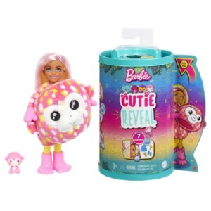 Mattel Κούκλα Barbie Cutie Reveal Μαιμουδάκι για 3+ Ετών