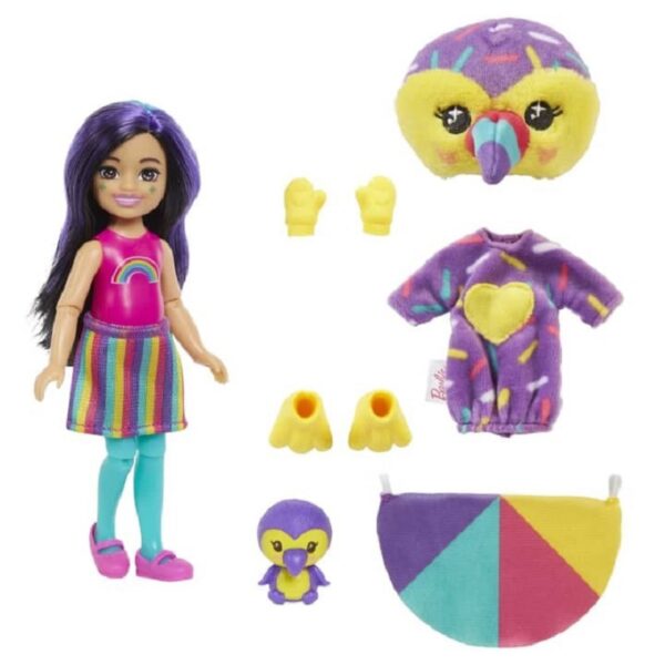Mattel Κούκλα Barbie Cutie Reveal Παπαγαλάκι για 3+ Ετών