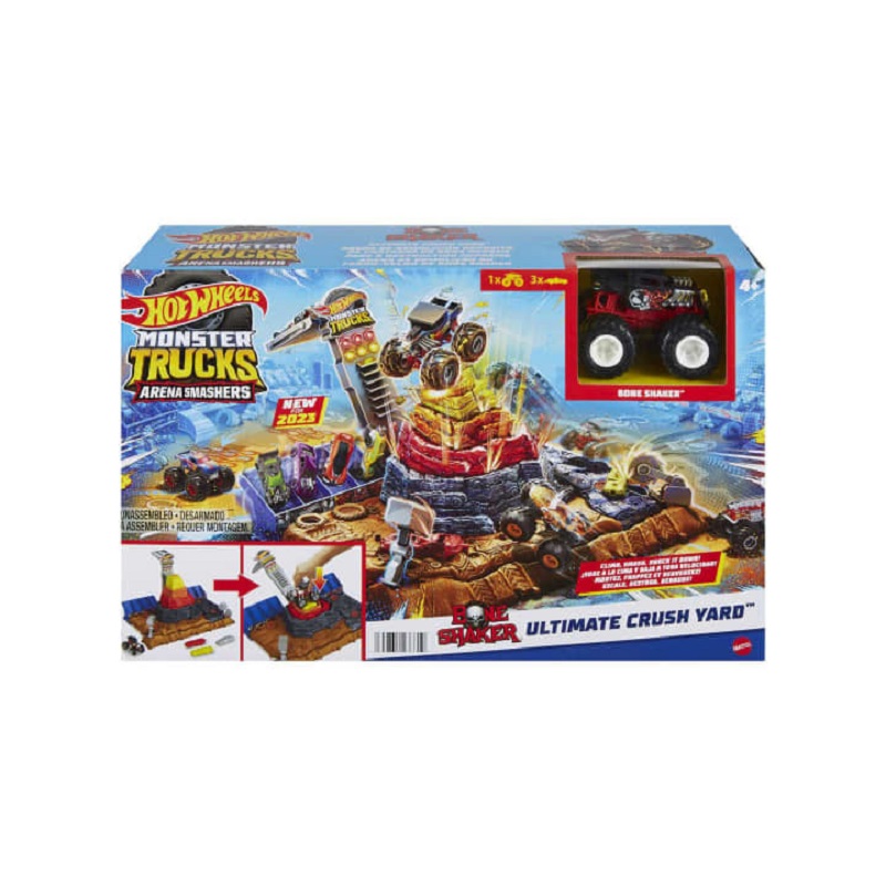 Mattel Hot Wheels - Monster Trucks Arena Smashers Bone Shaker Ultimate Crush Yard Playset HNB96
