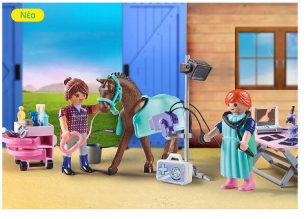 Playmobil Country Κτηνιατρείο Αλόγων για 4-10 ετών