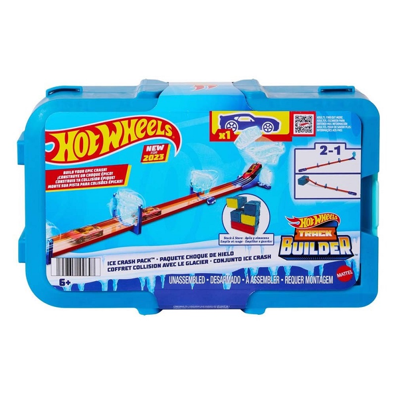 Mattel Πίστα Hot Wheels Track Builder Ice Crash για 4+ Ετών