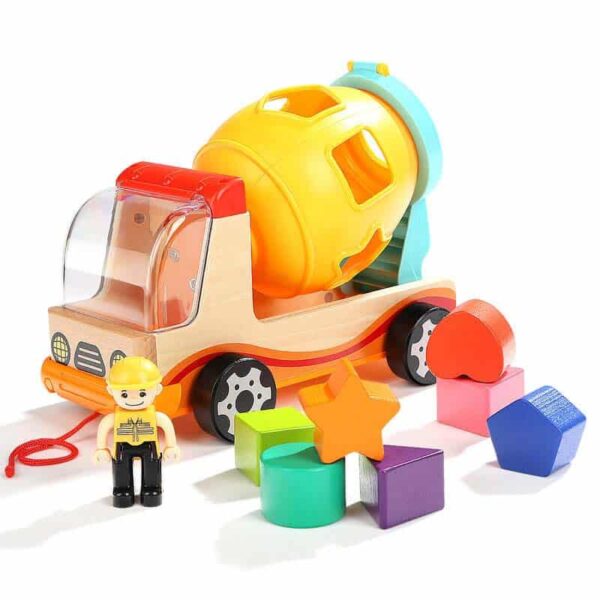 TopBright Ξύλινα Mixed Truck With Shape Sorter (460033)