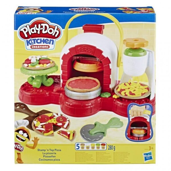 HASBRO PLAY-DOH: KITCHEN CREATIONS - STAMP N TOP PIZZA PLAYSET (E4576EU4)