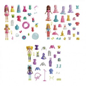 Λαμπάδα Polly Pocket Κούκλα Με Μόδες Μεγάλο Pack-3 Σχέδια (HNF51)