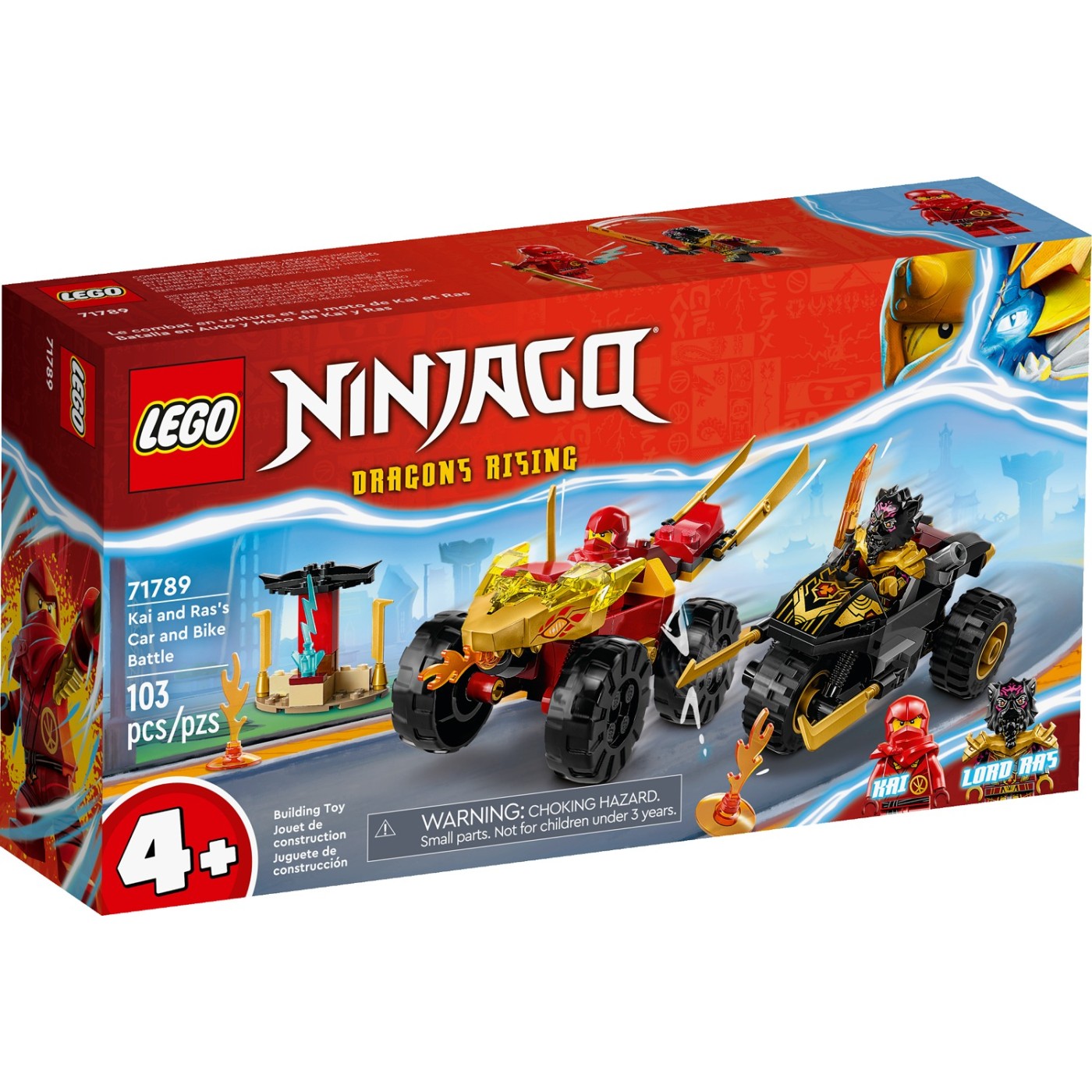 LEGO Ninjago Μάχη Του Κάι Και Ρας Με Αυτοκίνητο Μηχανή (71789)