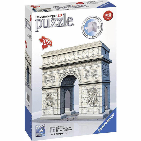Ravensburger Πάζλ 3D Aψίδα Του Θριάμβου 216Τμχ (12514)