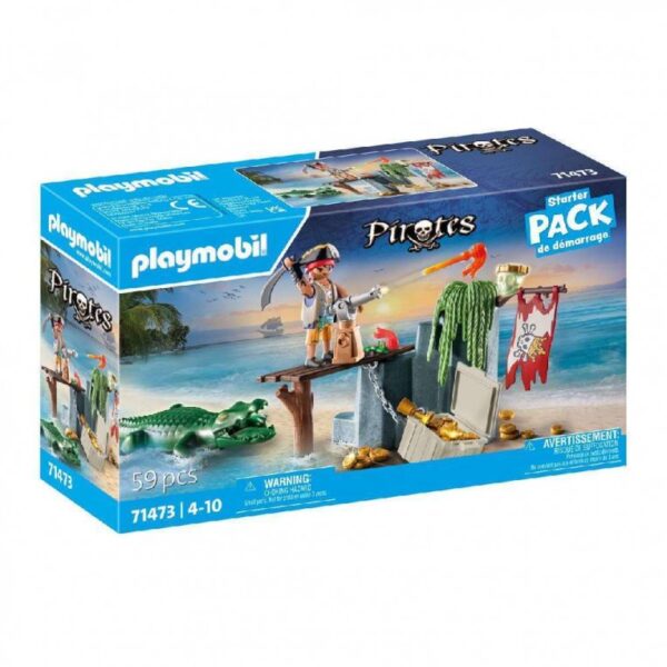 Playmobil Pirates Starter Pack Πειρατής με Αλιγάτορα (71473)