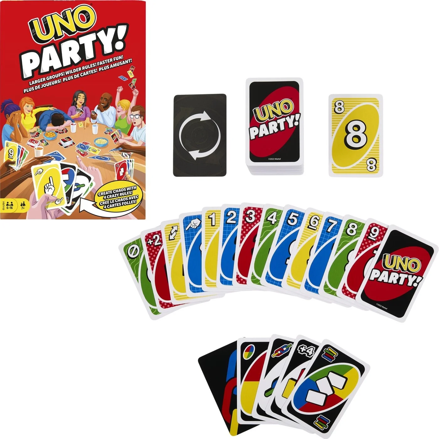 Mattel Επιτραπέζιο Παιχνίδι Uno Party 7+ Ετών