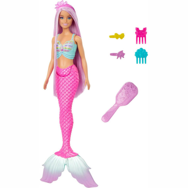Mattel Barbie Γοργόνα Μακριά Μαλλιά (HRR00)