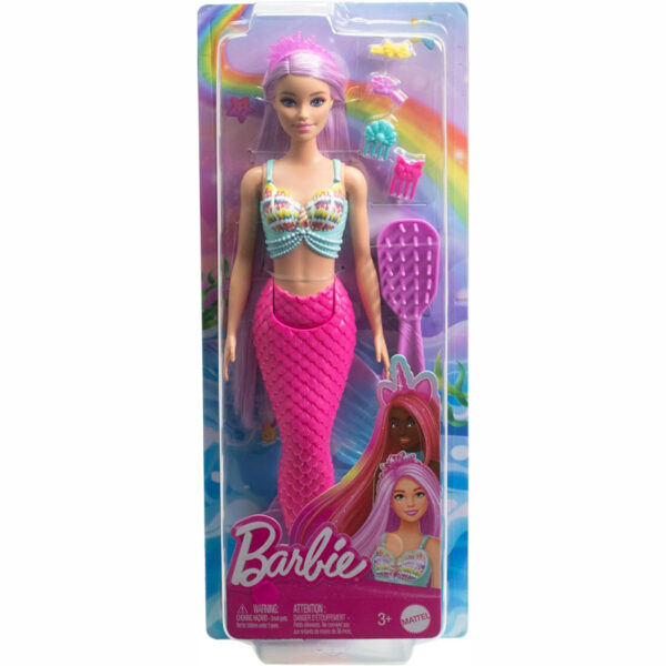 Mattel Barbie Γοργόνα Μακριά Μαλλιά (HRR00)