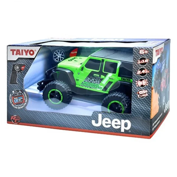 Τηλεκατευθυνόμενο Όχημα Jeep Wrangler Sahara Unlimited Green (160101C)