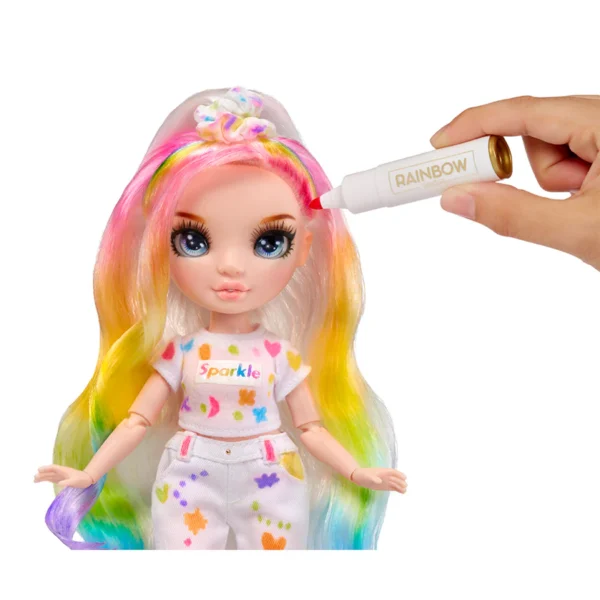 MGA Rainbow High: Color & Create Blue Eyes Doll (594123EUC)