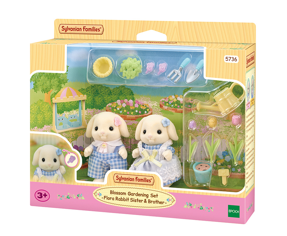 THE SYLVANIAN FAMILIES FLORA RABBIT BLOSSOM GARDENING SET (#5736)