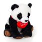 Λούτρινο Αρκουδάκι Panda Με Κόκκινη Καρδιά 26 εκ (59510V)