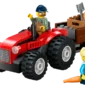 LEGO City Red Farm Tractor With Trailer & Sheep (60461)