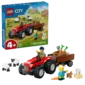 LEGO City Red Farm Tractor With Trailer & Sheep (60461)
