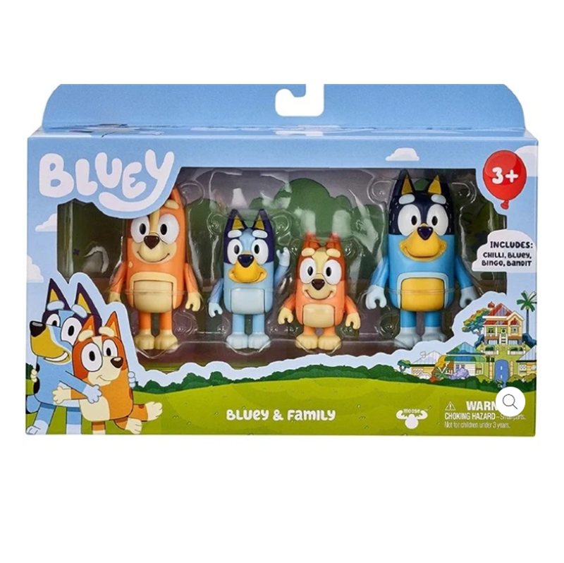 GIOCHI PREZIOSI BLUEY ΦΙΓΟΥΡΑ 4 PACK ΟΙΚΟΓΕΝΕΙΑ BLUEY (BLYA6100)
