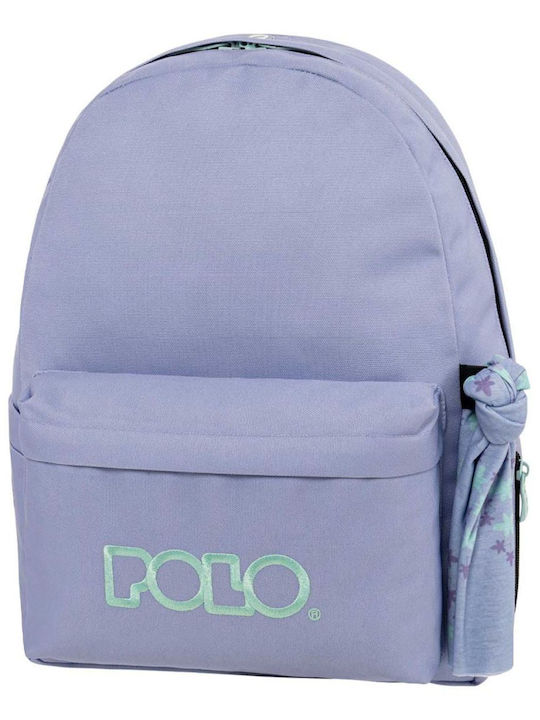 Polo Original Scarf Σχολική Τσάντα Πλάτης Γυμνασίου - Λυκείου Λιλά 20lt 2024