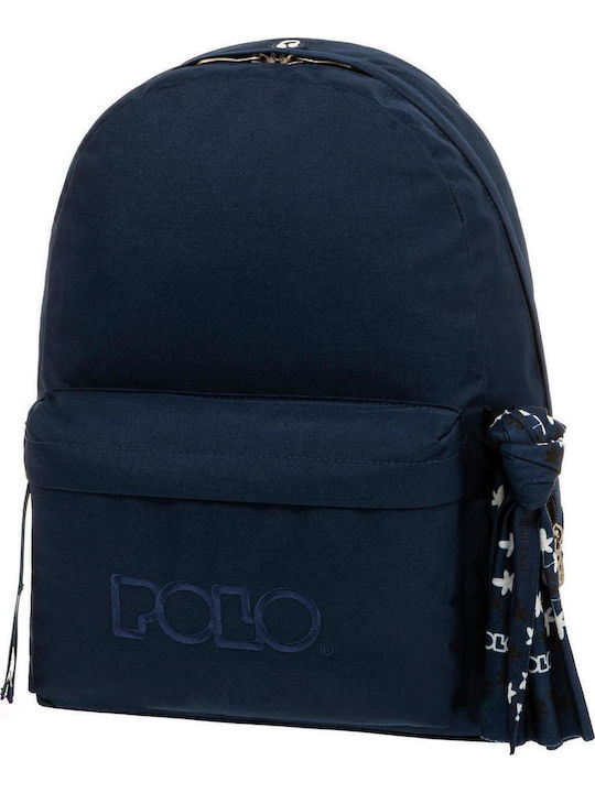 Polo Original Scarf Σχολική Τσάντα Πλάτης Γυμνασίου - Λυκείου Night Blue 20lt