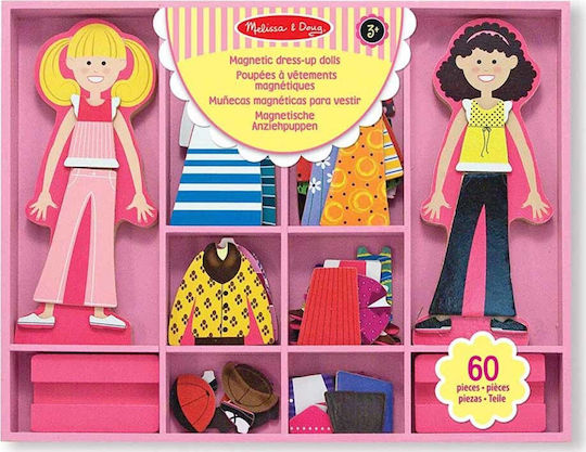Melissa & Doug Μαγνητικό Παιχνίδι Κατασκευών Magnetic Dress-Up Dolls