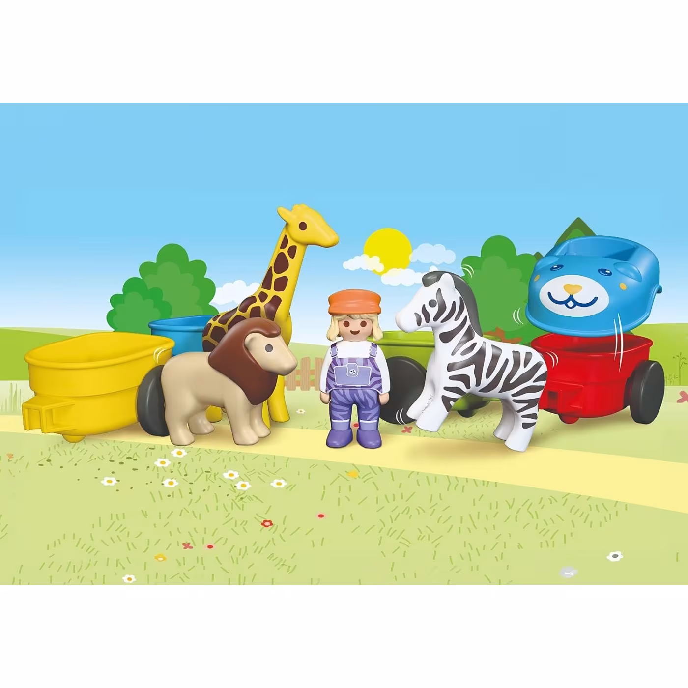 Playmobil Junior: Τρένο Με Ζωάκια (72084)