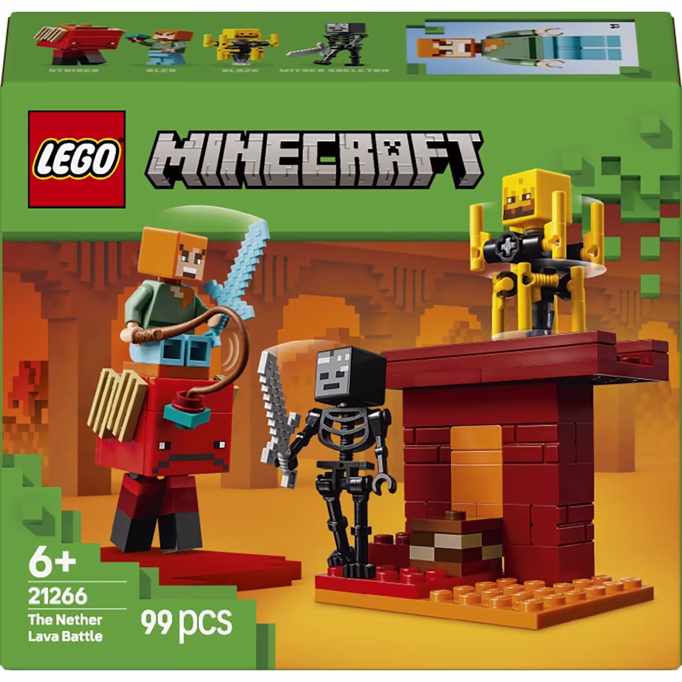 LEGO® Minecraft The Nether Lava Battle (21266)