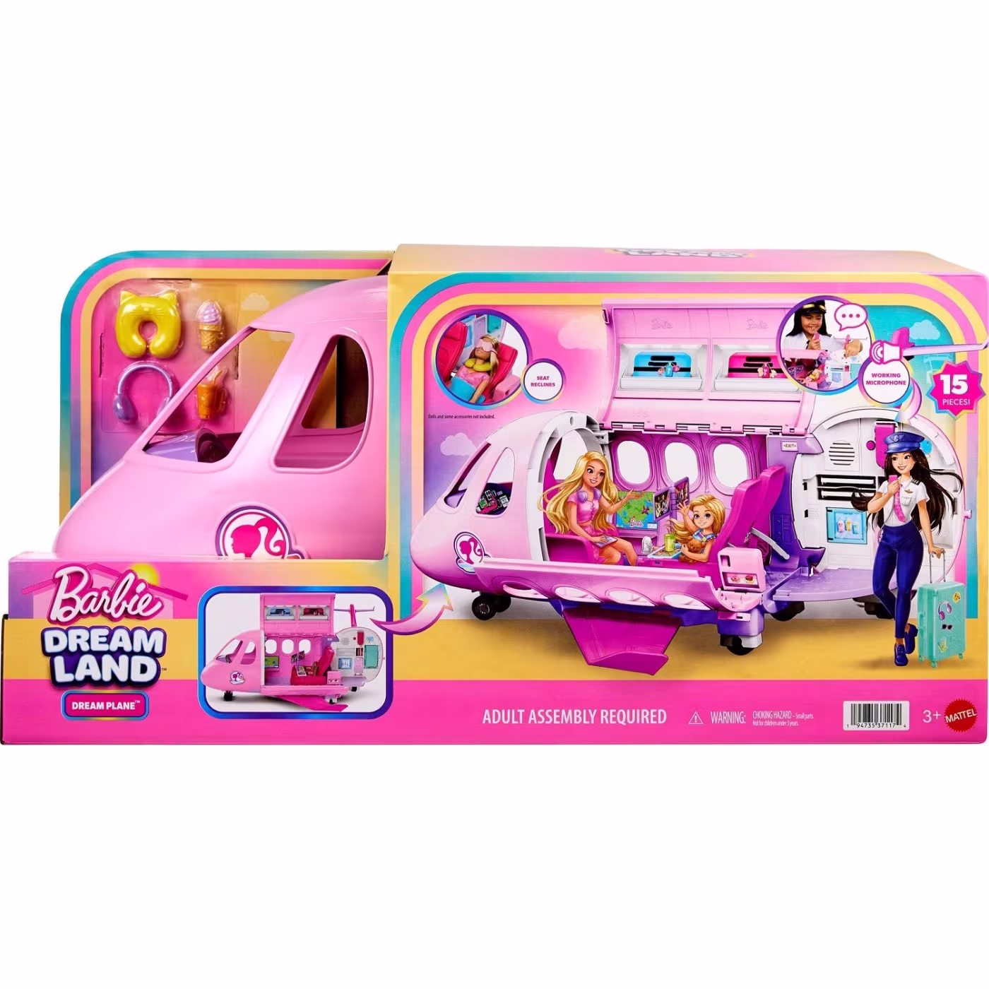 Mattel Barbie Αεροπλάνο (JLW92)
