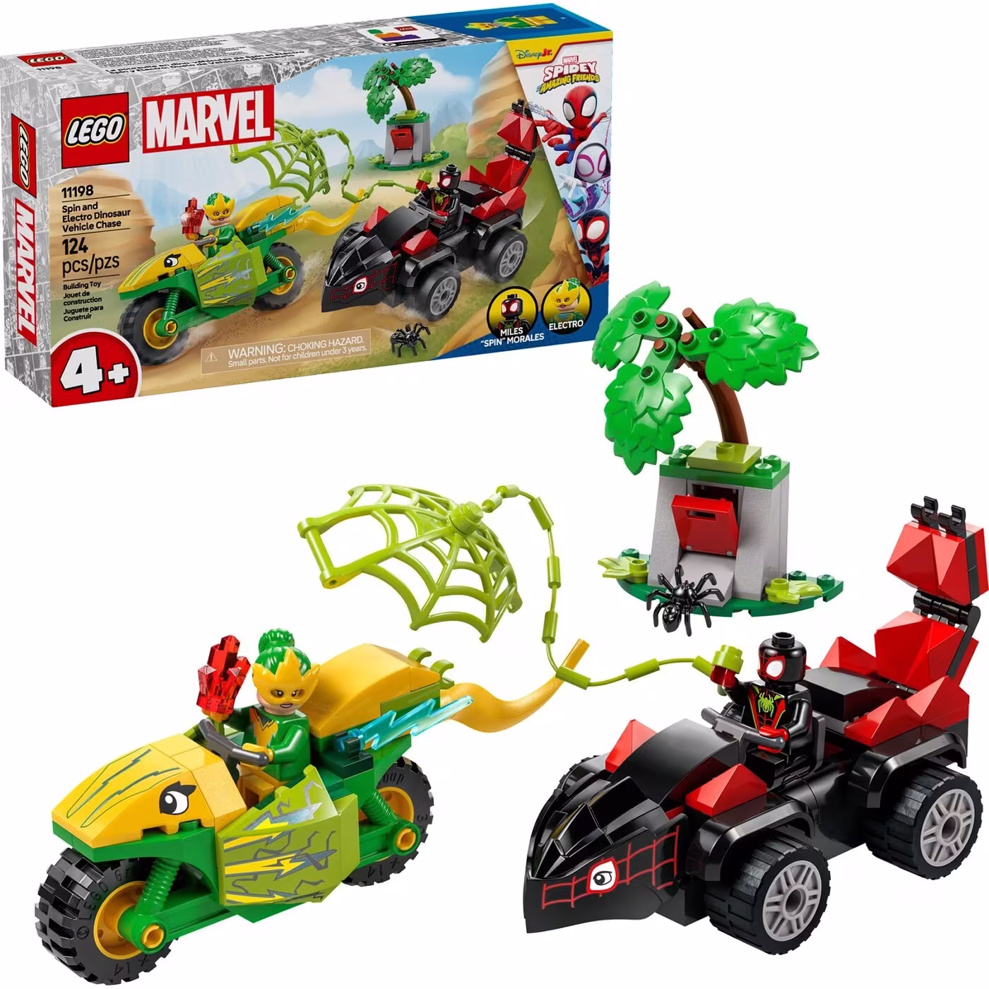 LEGO® Super Heroes Spin & Electro Dinosaur Vehicle Chase (11198)