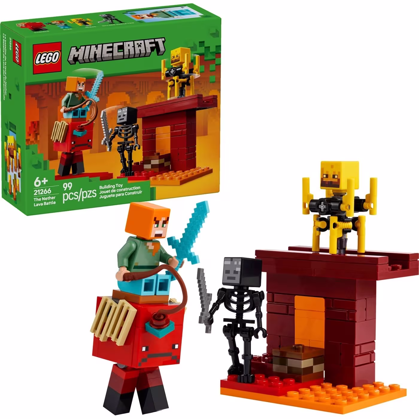 LEGO® Minecraft The Nether Lava Battle (21266)