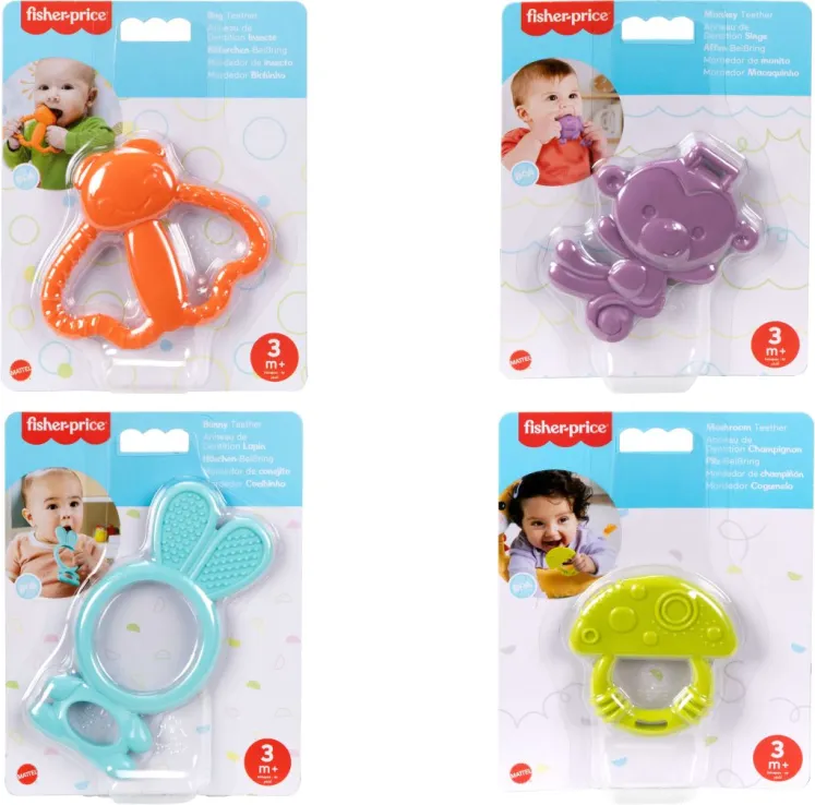 Fisher Price Ζωάκια Οδοντοφυίας-4 Σχέδια (JFJ95)