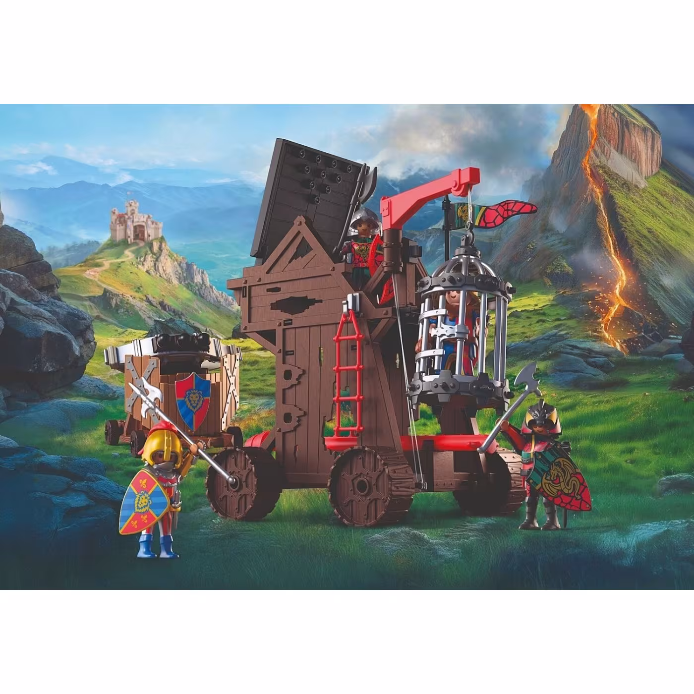 Playmobil Knights Πολιορκητικός Πύργος Ιπποτών Δράκου (72210)